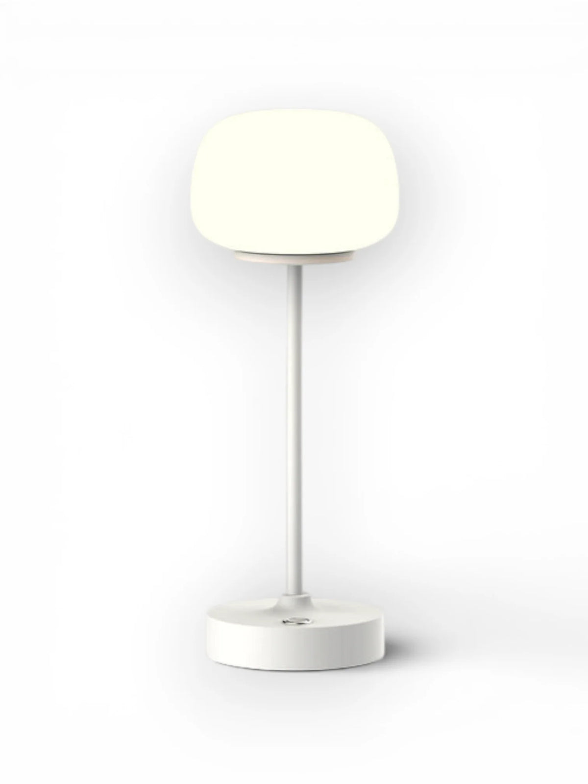 LED Acculamp Pina Wit/Wit Glas - 30 cm