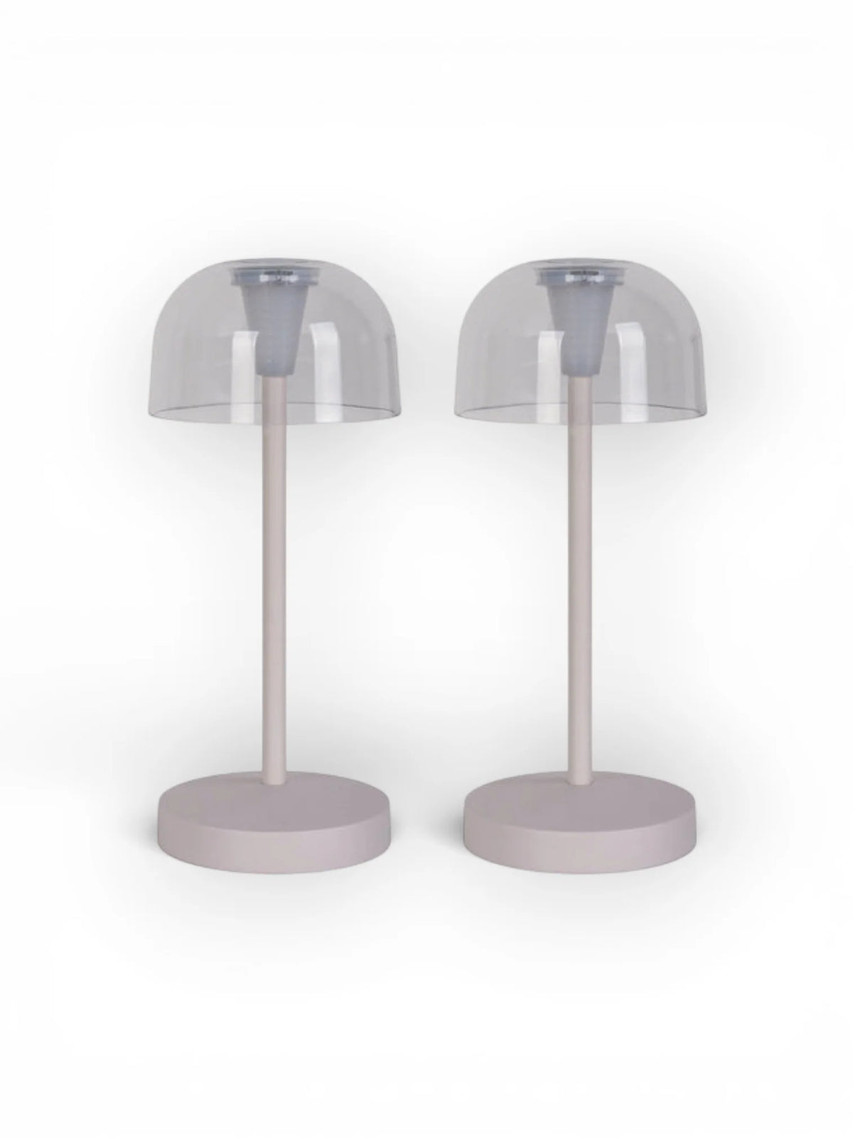 LED Acculamp Gomba Wit (Set van 2) - 18,5 cm