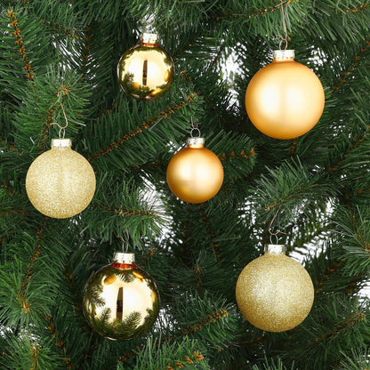 Kerstballen Glas Goud (26 stuks) - Ø 5/6/7 cm