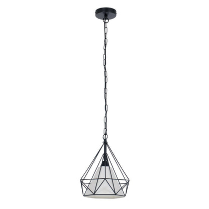 Metalen Hanglamp Alex Zwart - Ø 29 cm