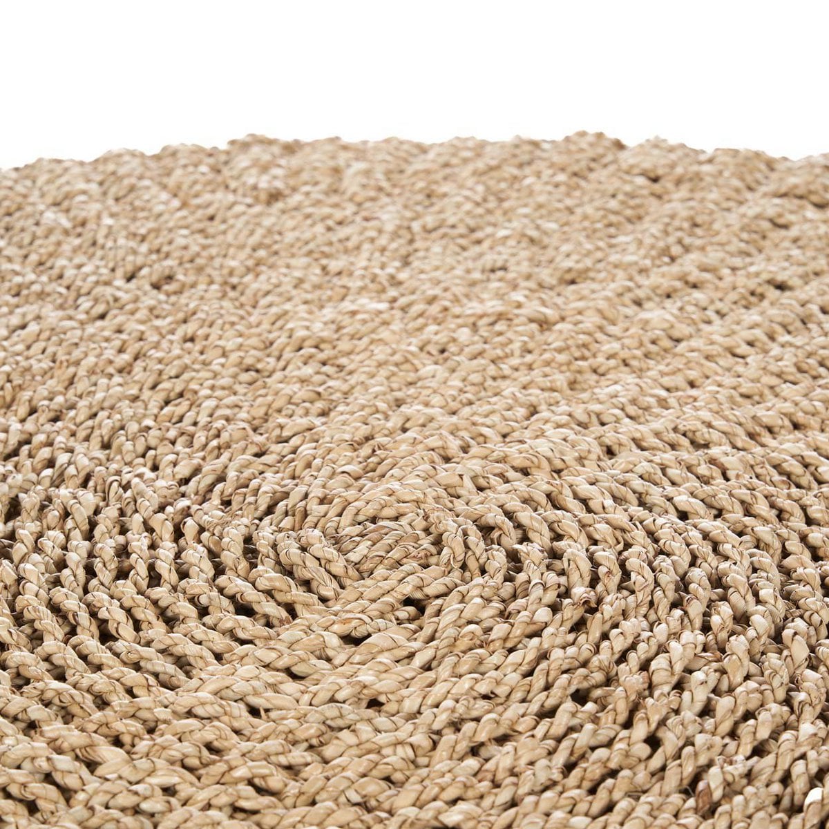 Rond sisal tapijt naturel