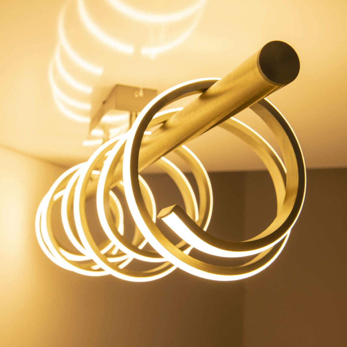 LED Plafondlamp Belleza Nikkel/Wit - 100 cm