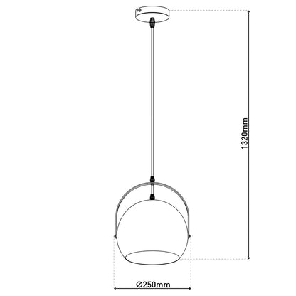 Hanglamp Colorado Blauw Metaal - Ø 25 cm (E27)