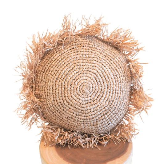 Sierkussen Tarakan Raffia Rond - Ø 40/50 cm