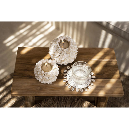 Zeegras onderzetter Shell wit - OutHome