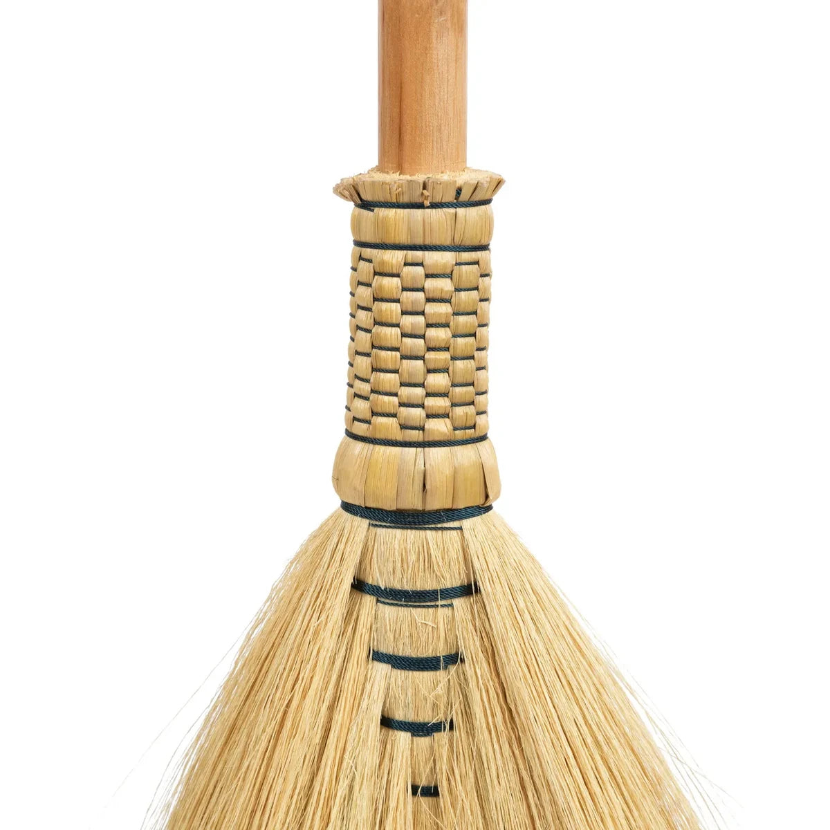 Decoratieve bezem Grote naturel 60 cm