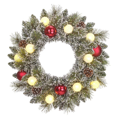 Kerstkrans Kaprun Verlicht Groen - Ø 45 cm