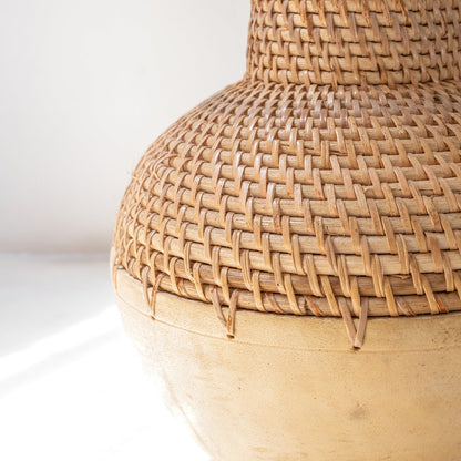 Vaas Kamari Rotan/Hout