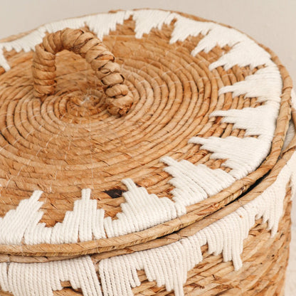 Wasmand Empat Bananenvezel Macramé (2 maten)