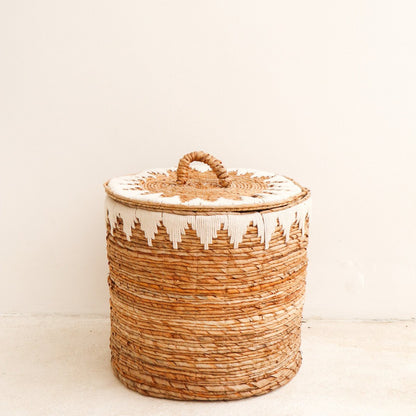 Wasmand Empat Bananenvezel Macramé (2 maten)