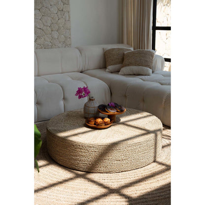 Zeegras poef XL naturel 100 cm