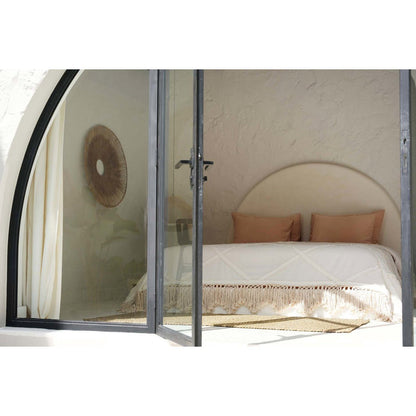 Katoen bedsprei Berber naturel