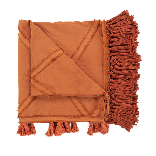 Bedsprei Berber terracotta