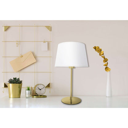 Tafellamp Bologna Beige/Messing - 45 cm
