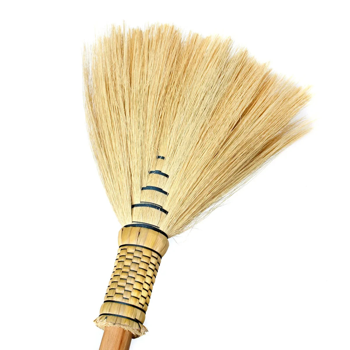 Decoratieve bezem Grote naturel 60 cm