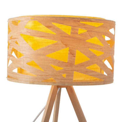 Tafellamp Finja Houtimitatie - 55 cm (E27)