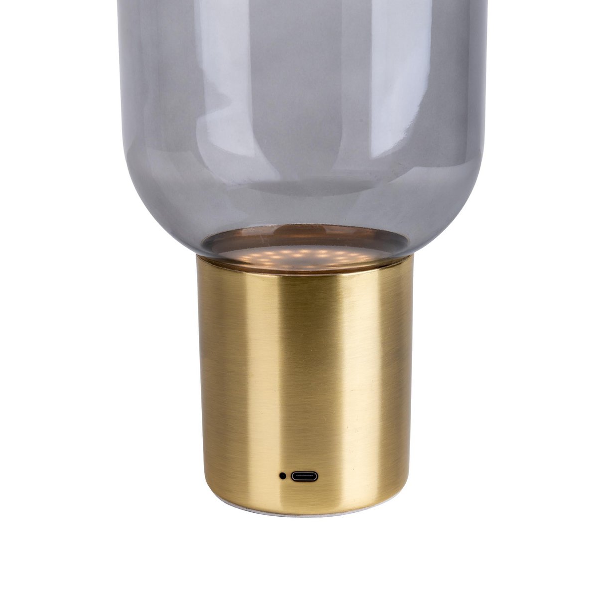 Snoerloze Tafellamp Albero Messing/Glas - 25 cm (Touch)