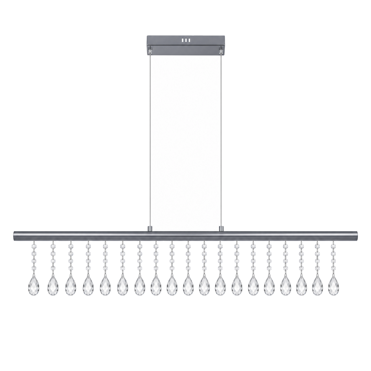 LED Hanglamp Nobilis Grijs - 100 cm productfoto op witte achtergrond