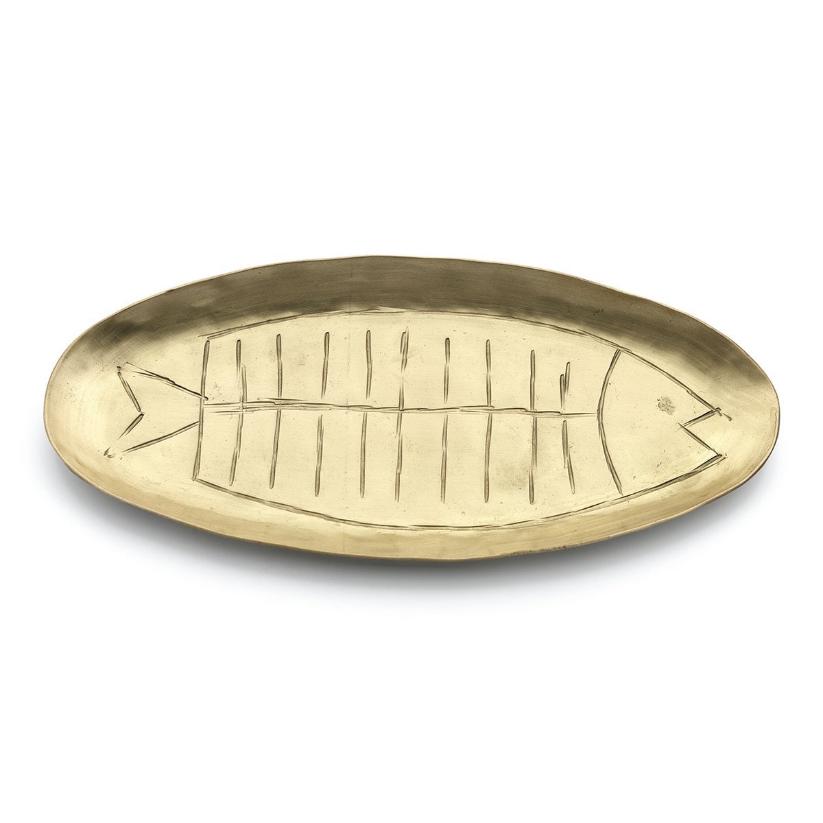Messing schaal Dishy fishy trade goud - OutHome