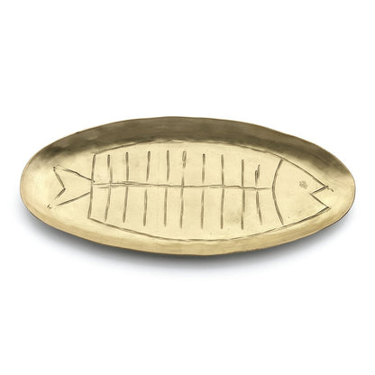 Messing schaal Dishy fishy trade goud - OutHome