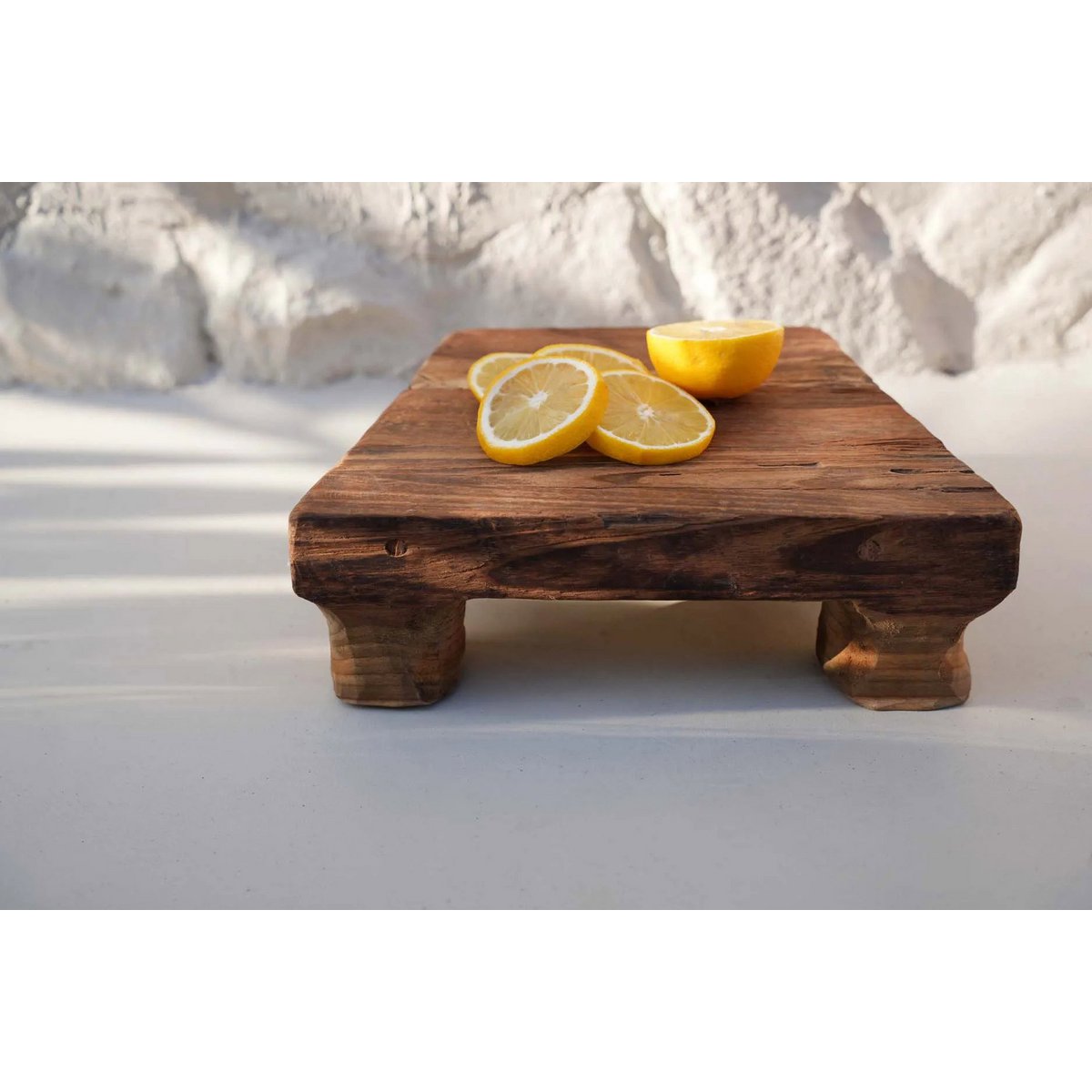 Teakhouten dienblad naturel