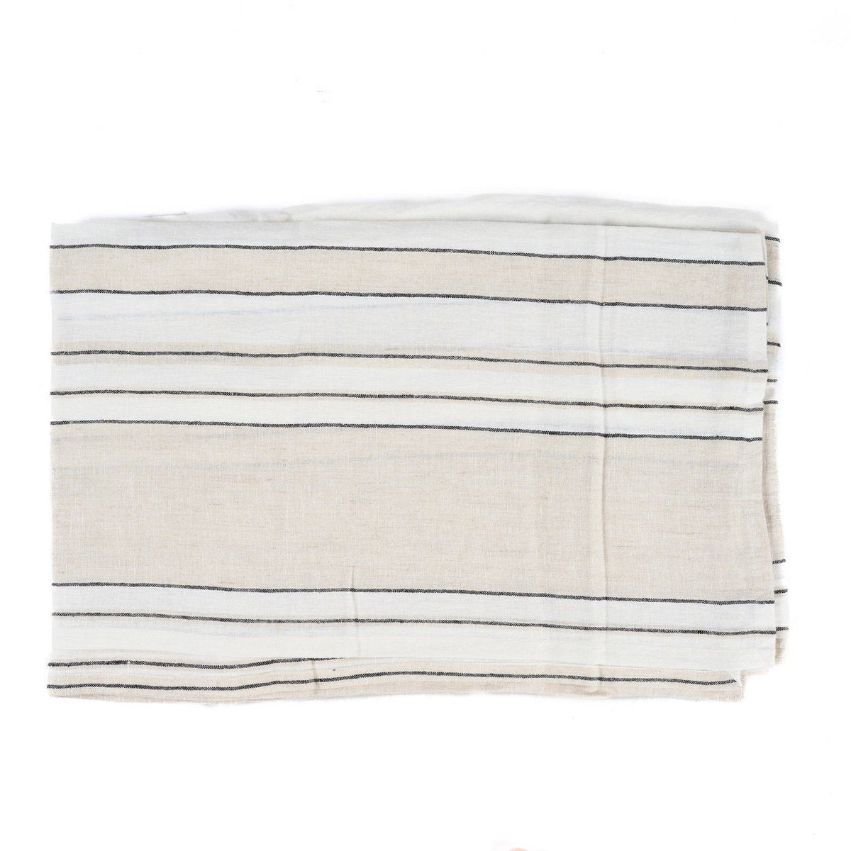 Linnen tafelkleed Provence zwart-wit - 150 x 250 cm - OutHome