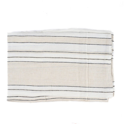 Linnen tafelkleed Provence zwart-wit - 150 x 250 cm - OutHome