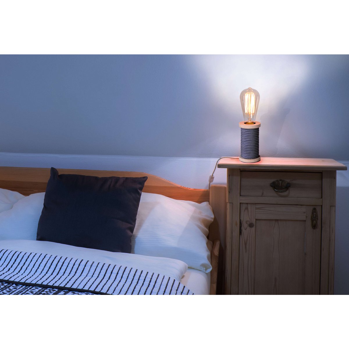 LED Tafellamp Max Zwart/Wit - 12 cm