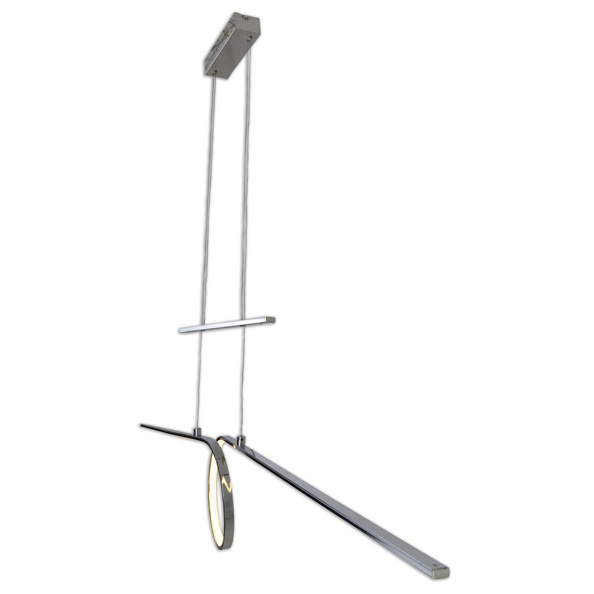Led in ruil daarvoor hanglamp "looplijn" 130 cm lang, met geïntegreerde LED, gemaakt van metaal en plastic - OutHome