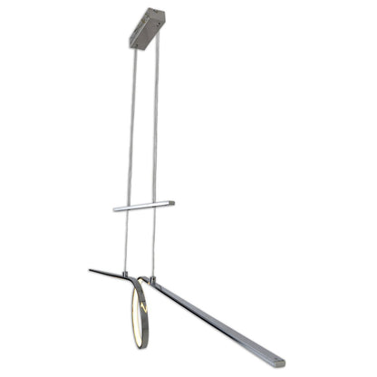 Led in ruil daarvoor hanglamp "looplijn" 130 cm lang, met geïntegreerde LED, gemaakt van metaal en plastic - OutHome