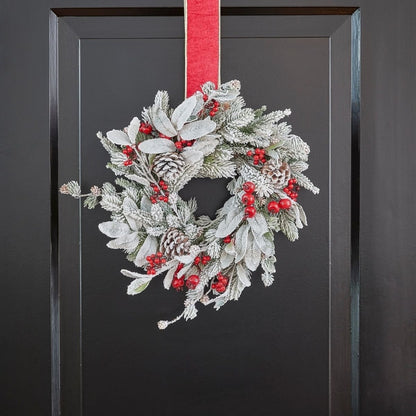 Kerstkrans Belfort Groen/Rood - Ø 40 cm