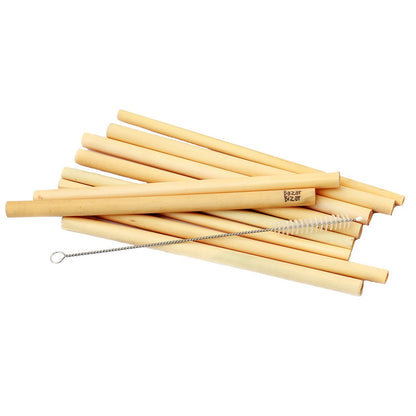 Bamboe rietjes naturel (set van 10)