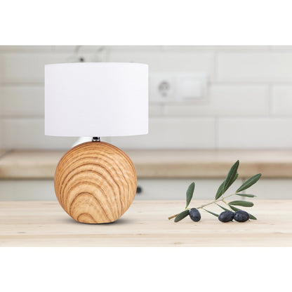 Keramische Tafellamp Woody Naturel (E14)