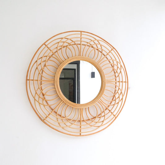 Wandspiegel Rotan Putuk - Ø 58 cm