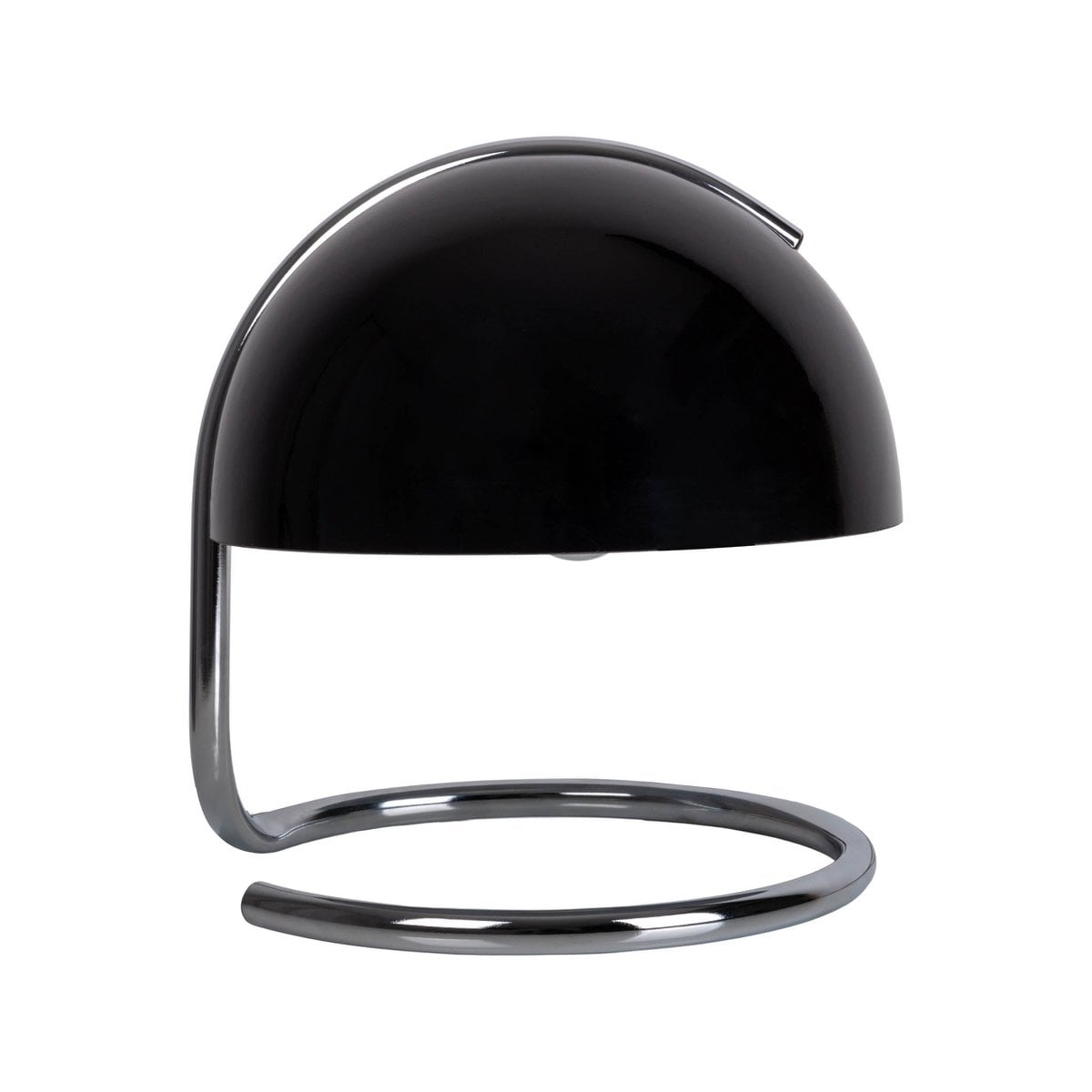 Tafellamp Burano Zwart/Zwart Glas - 25 cm (E27)