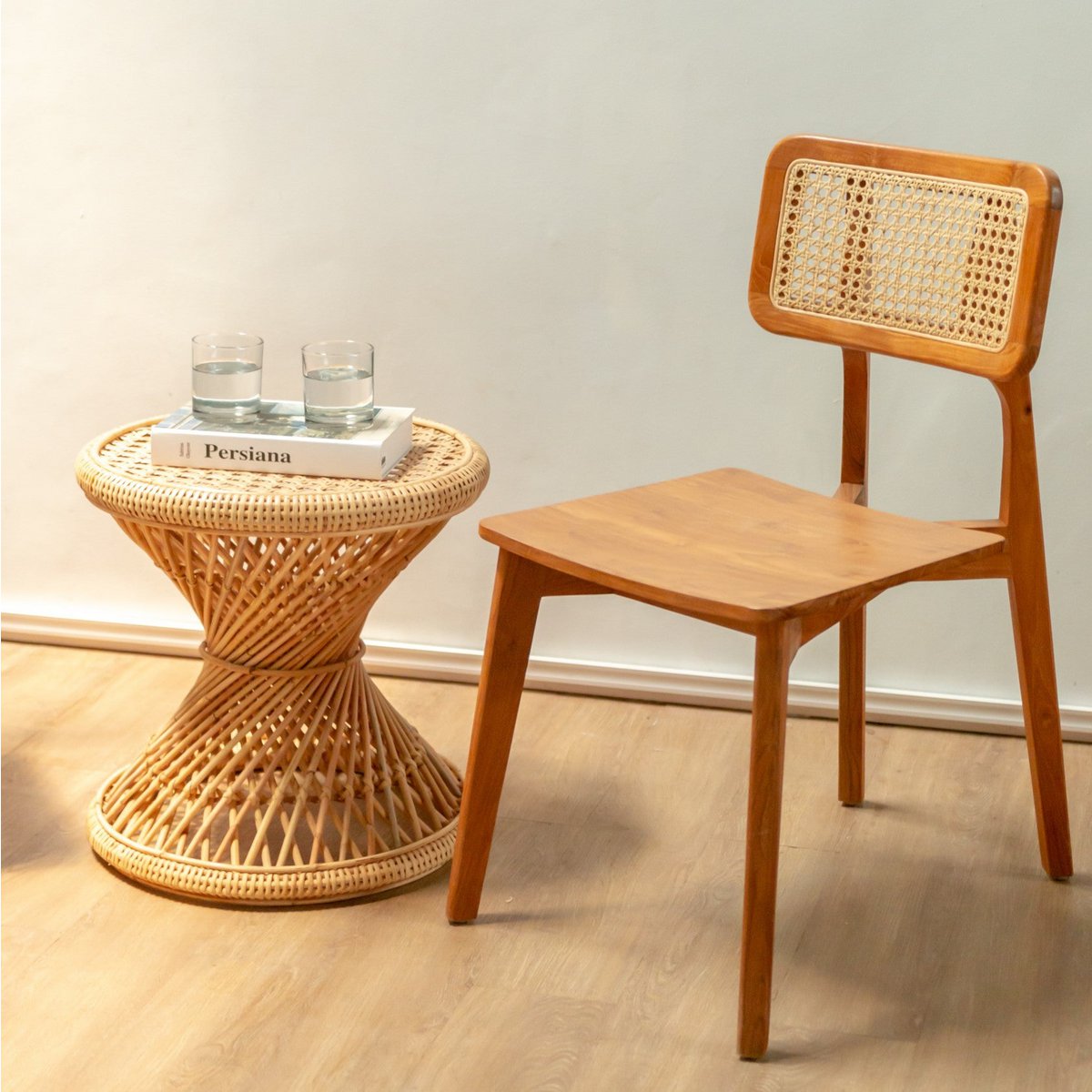 Salontafel Rotan Luhu Beige - Ø 45 cm