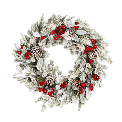 Kerstkrans Belfort Groen/Rood - Ø 50 cm
