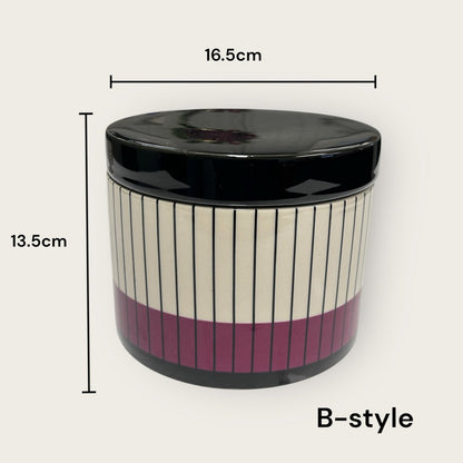 Keramische doos A-stijl en B-stijl (set van 2)