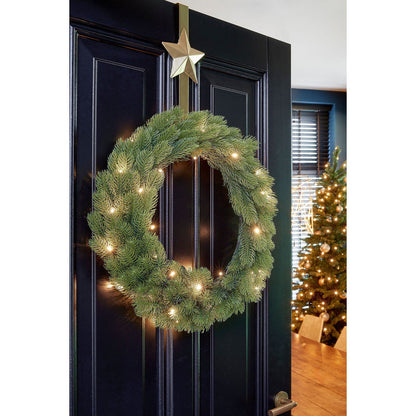 Kerstkrans Nagoya Verlicht Groen - Ø 60 cm