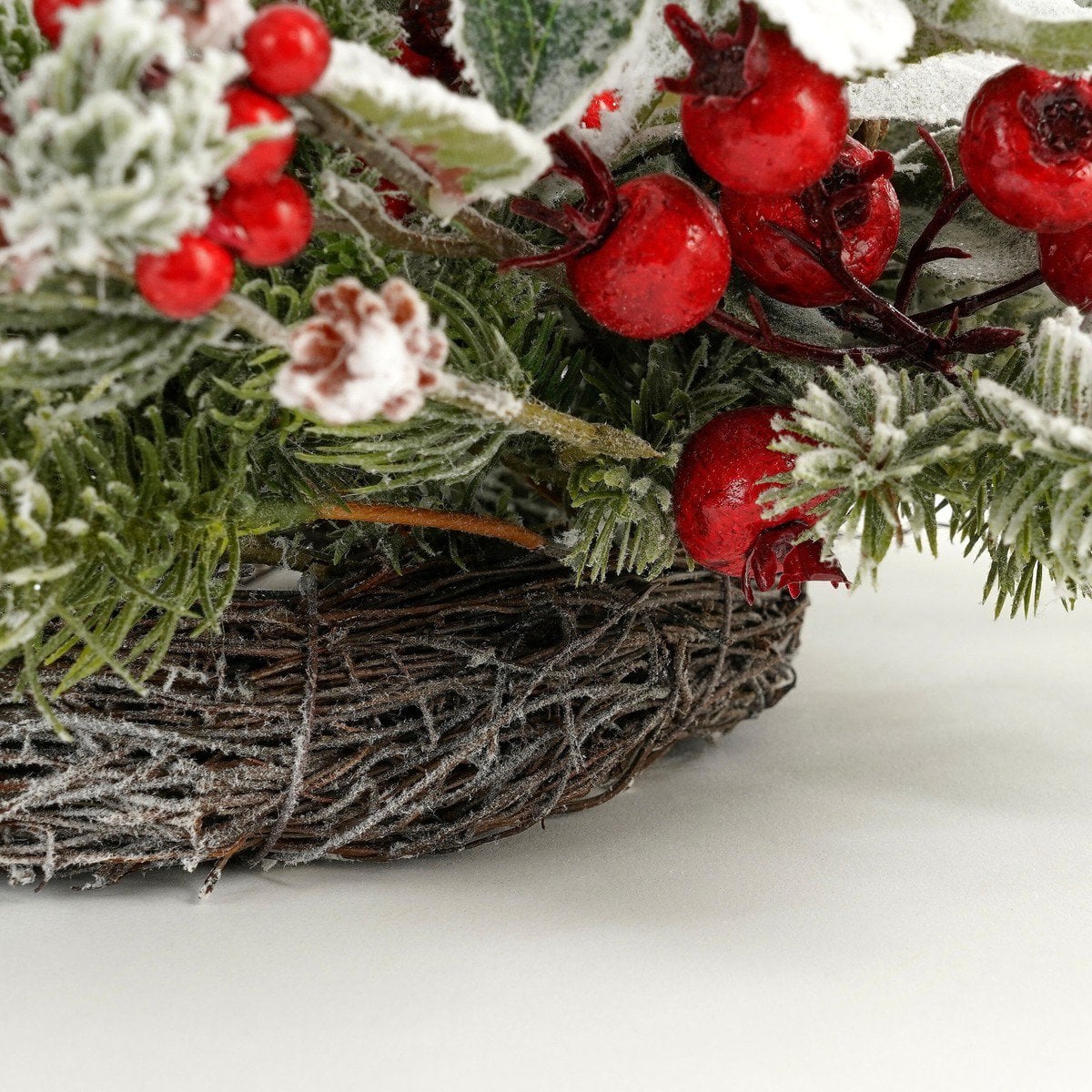 Kerstkrans Belfort Groen/Rood - Ø 50 cm
