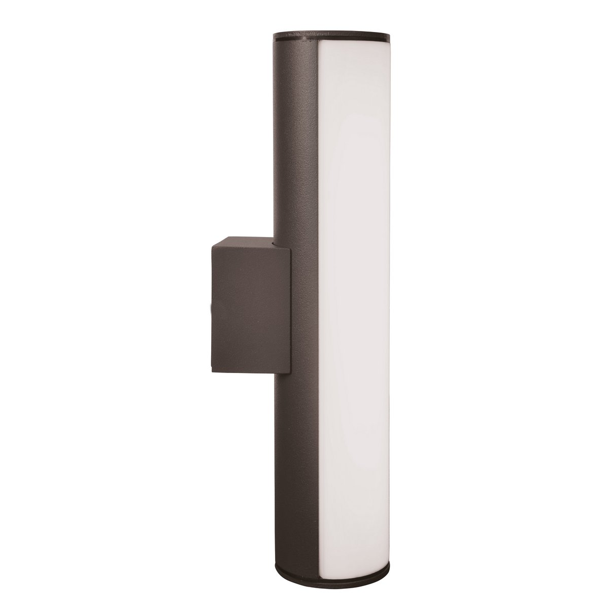 LED - wandlampen "Flair", 30 cm gemaakt van grijs metaal en plastic, met geïntegreerde LED - OutHome