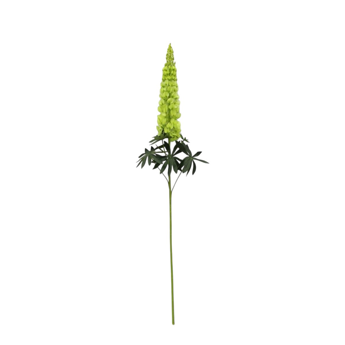 Zijden kunstbloem Lupine groen 105 cm