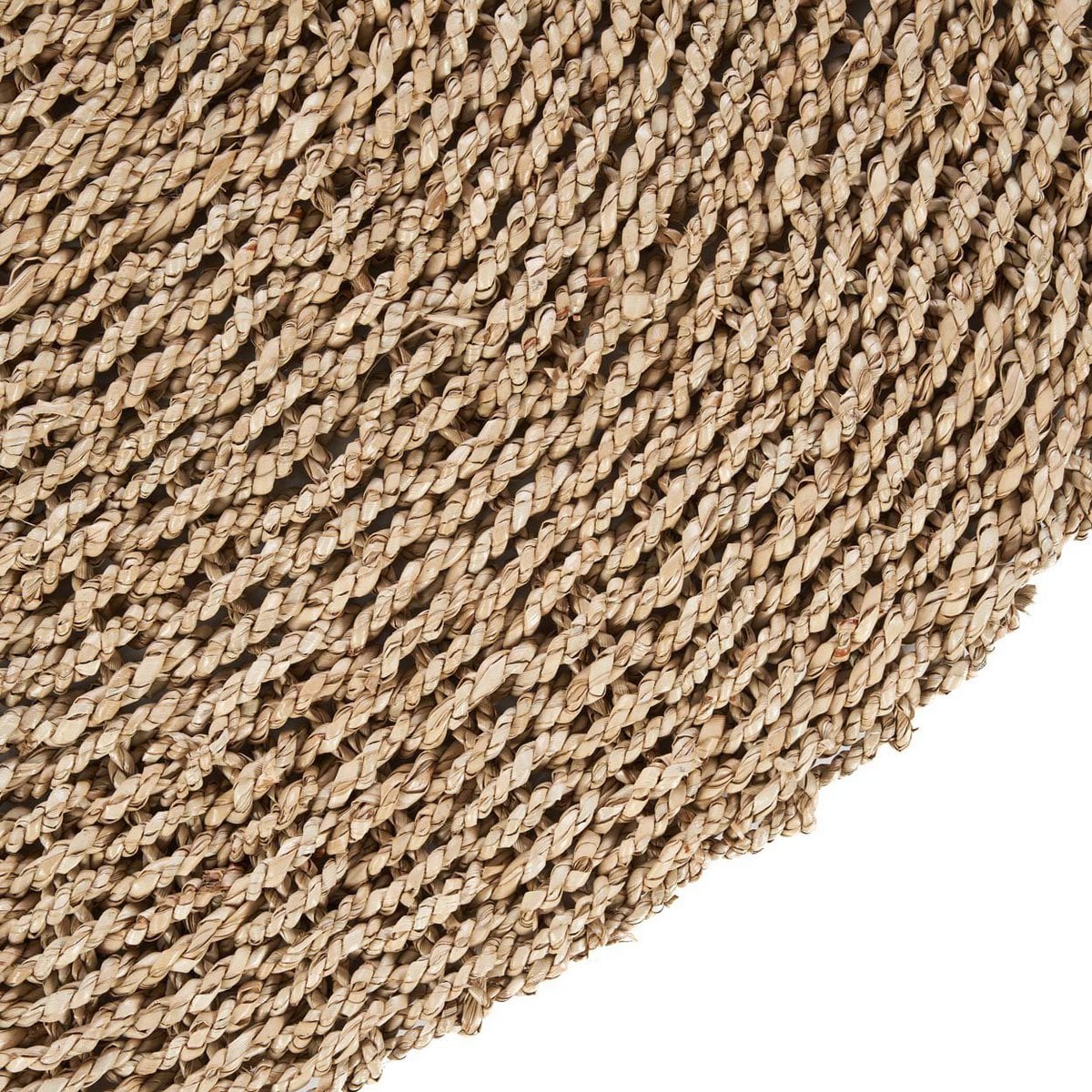 Rond sisal tapijt naturel