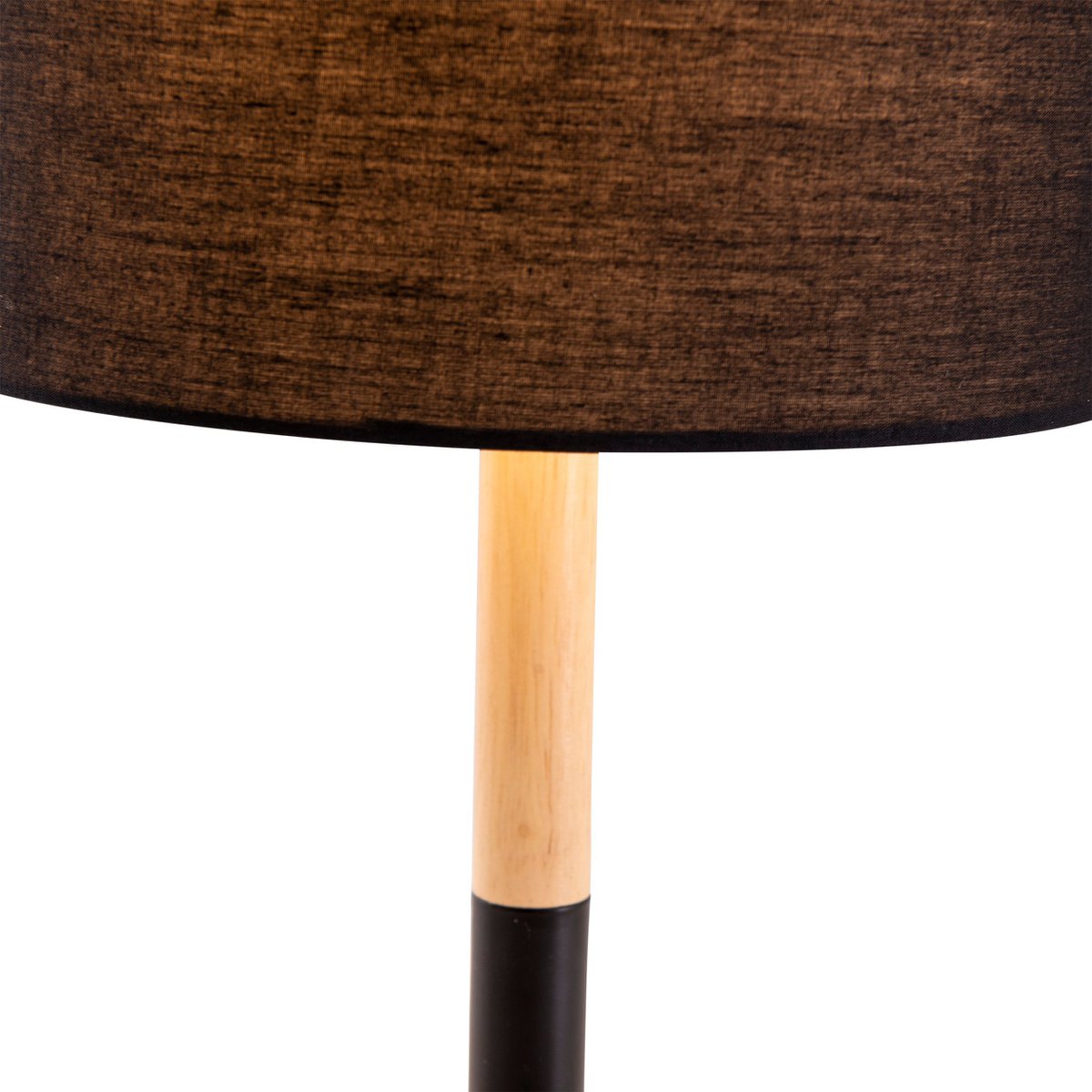 Tafellamp Tessile Zwart/Naturel - 37 cm (E14)