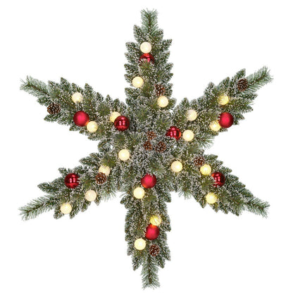 Kerstkrans Kaprun Verlicht Groen - Ø 90 cm