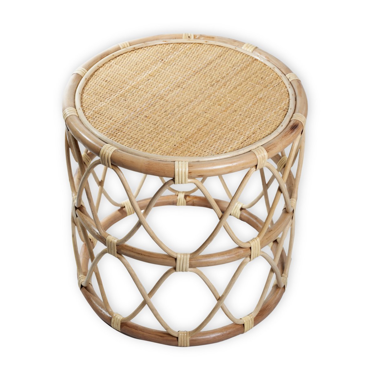 Bijzettafel Rotan Muara Beige - Ø 45 cm