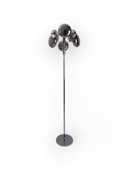 Vloerlamp Orion Rookglas