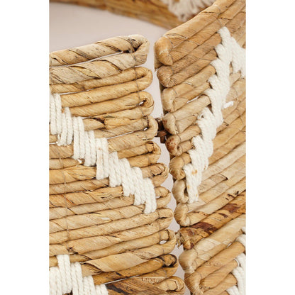 Kerstboomrok Bananenblad Bruin/Wit - Ø 60 cm