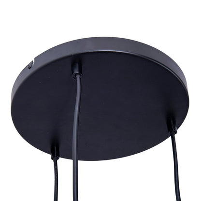 Hanglamp Casco 3-Lichts Zwart/Goud (E27)