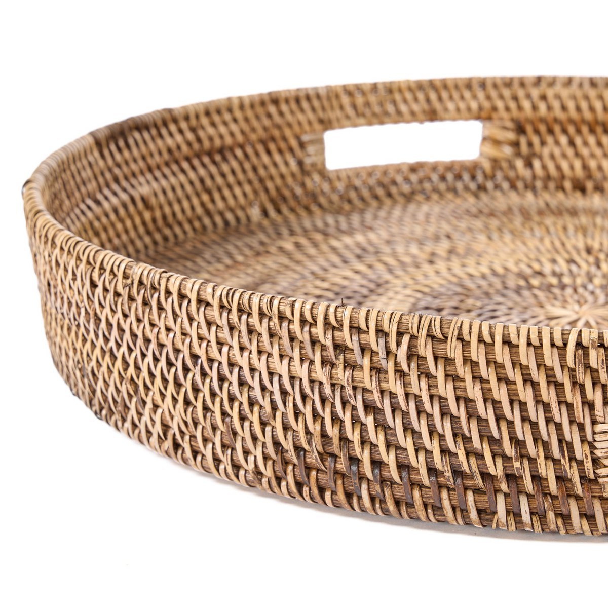 Rotan dienblad Carry-all natuurlijk bruin - L - OutHome